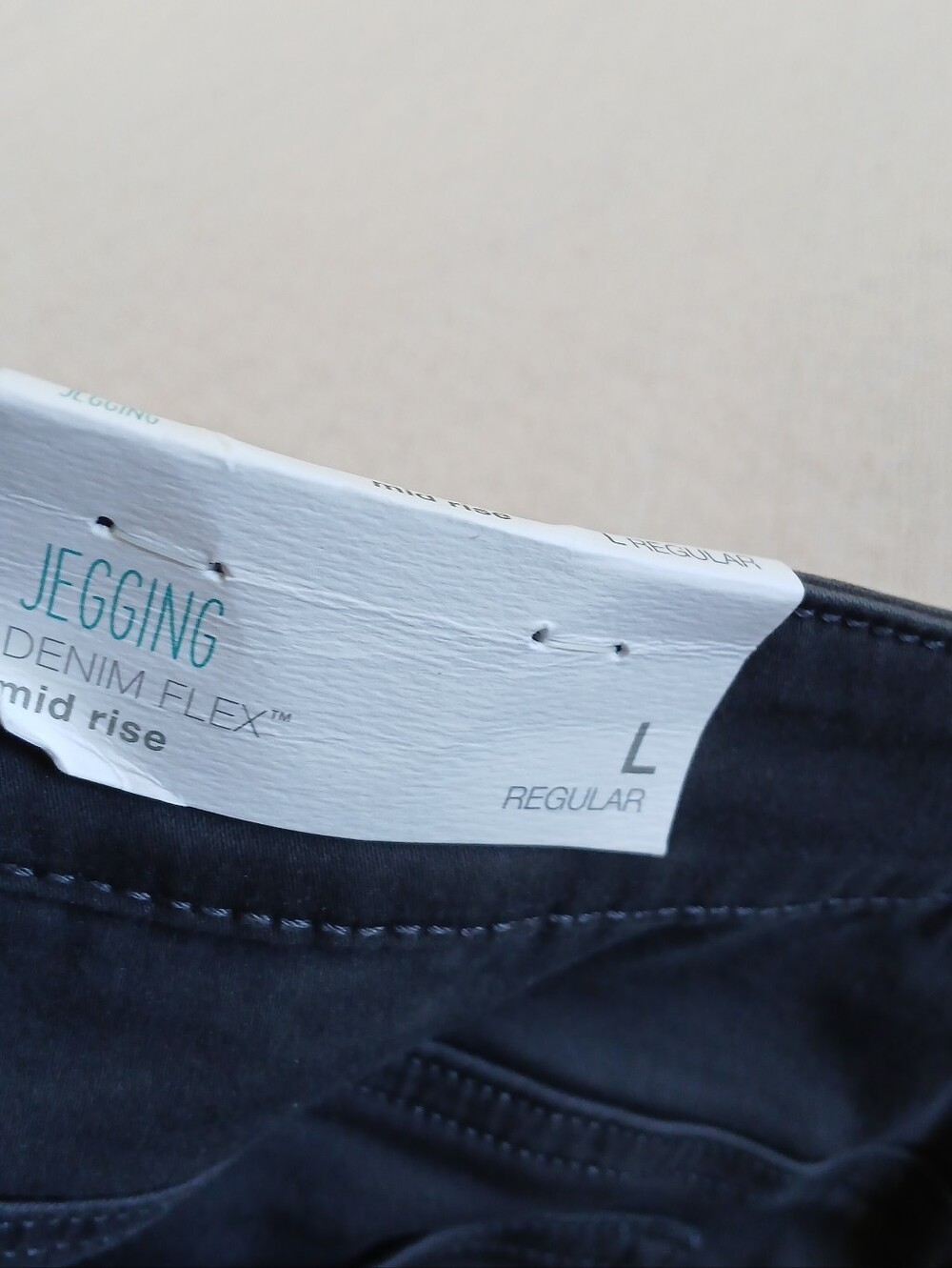 maurices ♡ jegging midrise denim flex gray large casual minimalist basics quiet - Picture 7 of 9